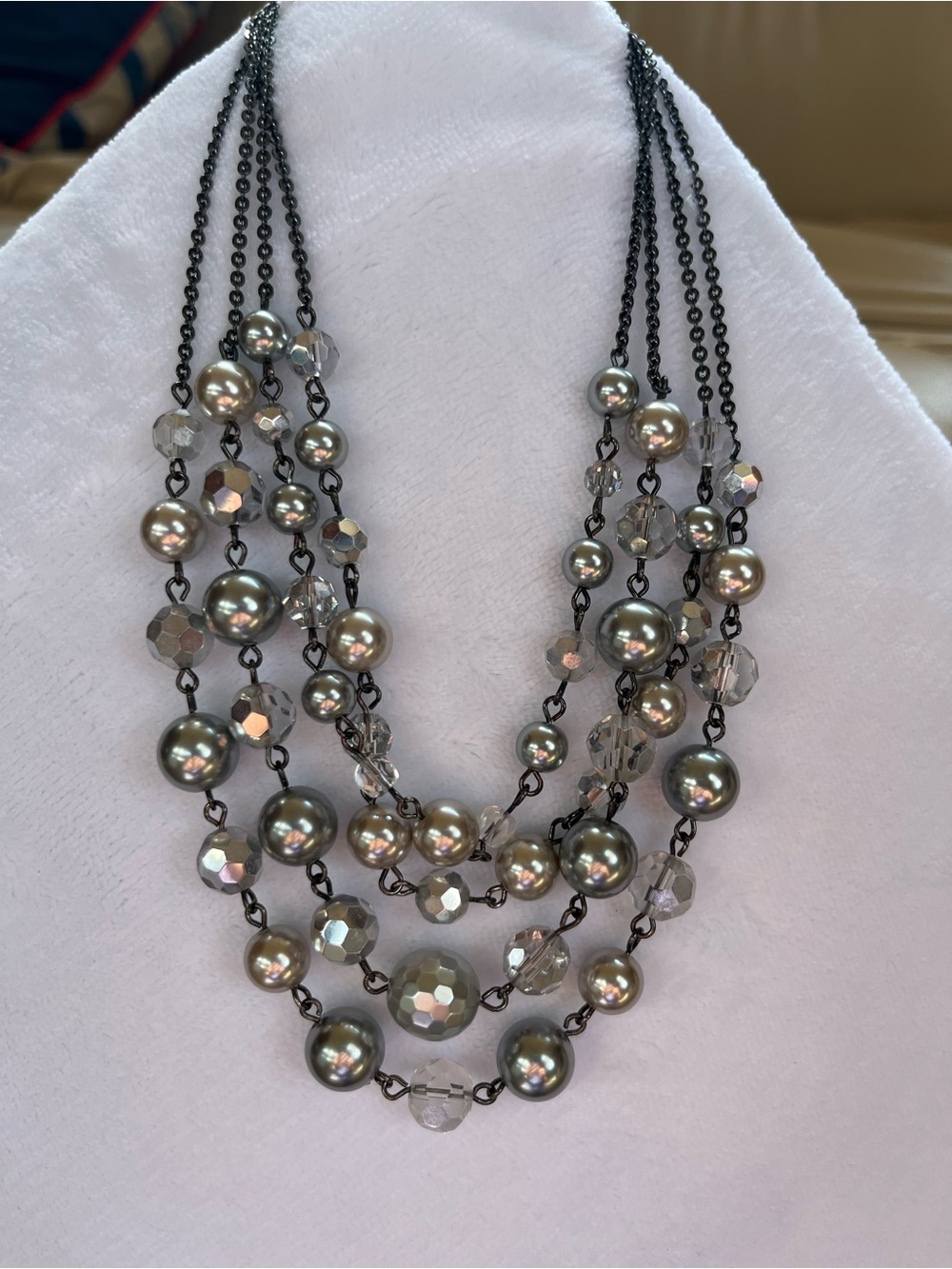 Lia Sophia “Plaza” four strand necklace - like new condition